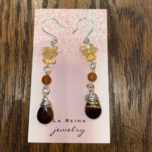 Henny Earrings Silver Plated